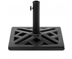 Base per ombrellone in cemento nero 46 x 46 cm