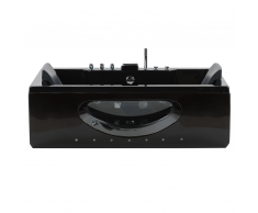Vasca da bagno idromassaggio nera con LED HAWES