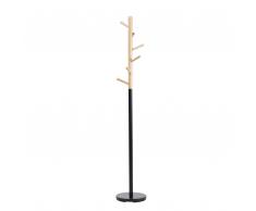 Appendiabiti marrone e nero da terra design AUBUM