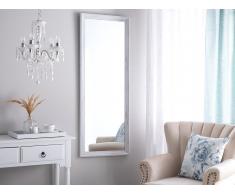Specchio da parete in colore bianco 50 x 130 cm BENON