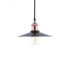 Lampadario in metallo color nero-rame SWIFT S