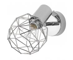 Lampada da parete color argento CHENAB