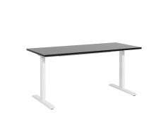 Scrivania regolabile nero-bianco 180 x 80 cm UPLIFT