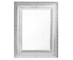 Specchio da parete 70 x 90 cm Argento PORDIC