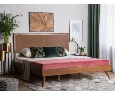 Letto a doghe in legno marrone scuro 160 x 200 cm ISTRES