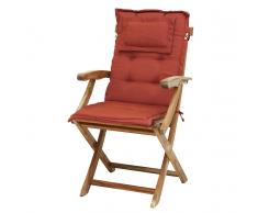 Cuscino da esterno - Per sedia Britannia - Terracotta