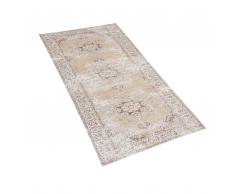 Tappeto Runner vintage 60 x 180 cm Beige ALMUS