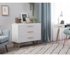 Cassettiera in colore bianco SALEM