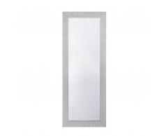 Specchio da parete in color argento 50 x 130 cm MERVENT