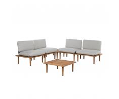 Set da giardino 4 posti in legno di acacia FRASCATI