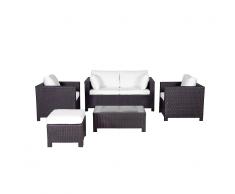 Set da giardino in rattan marrone MILANO