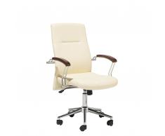 Sedia da ufficio in pelle sintetica beige ELECT