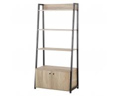 Libreria scaffale color legno/nero CAMDEN