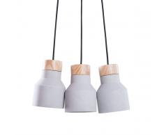 Lampada da soffitto a 3 punti luce in color grigio-marrone BAHT