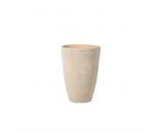 Vaso tondo per interno ed esterno beige 43x43x60cm CAMIA