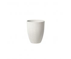 Vaso tondo per interno ed esterno bianco 43x43x52cm CROTON