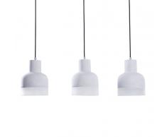 Lampada da soffitto grigia moderna - Lampadario grigio moderno - LUNI