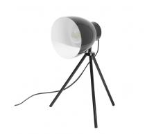 Lampada da tavolo in metallo nero 43 cm TAMEGA