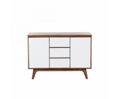 Credenza in legno color noce e bianco - PITTSBURGH