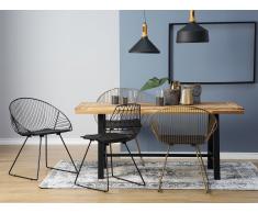 Sedia in metallo nero AURORA