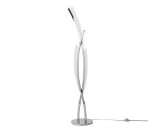 Lampada da terra LED argento 140 cm MUKUA