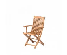 Sedia da giardino con poggiabraccia in legno MAUI
