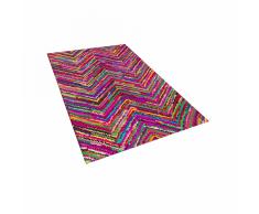 Tappeto shaggy multicolore in tessuto - 80x150 - KARASU