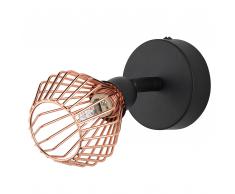 Lampada da parete nera / rame VOLGA
