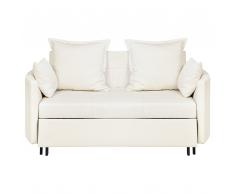 Divano letto 2 posti in tessuto beige HOVIN