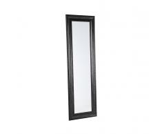 Specchio moderno da parete con cornice nera 51x141cm LUNEL