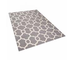Tappeto rettangolare grigio - Tappeto moderno di design - 160x230cm - ZILE