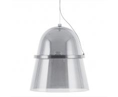 Lampadario a LED in vetro fumé grigio ARDILLA