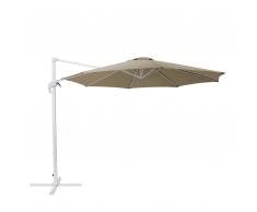 Ombrellone da giardino 300 cm mocca bianco SAVONA