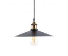 Lampadario in metallo color nero-ottone SWIFT L