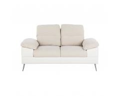 Divano 2 posti in tessuto beige TJOME