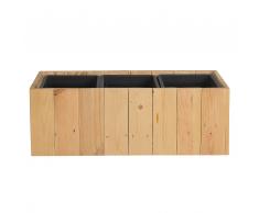 Vaso per piante in legno naturale 66x24x24 cm TRIKALA