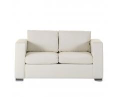 Divano beige - Sofa 2 posti - Divano in pelle - Divano moderno - HELSINKI