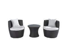 Set da giardino in rattan marrone CAPRI