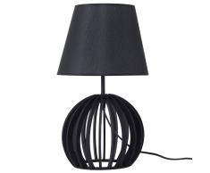 Lampada da tavolo in legno nero SAMO