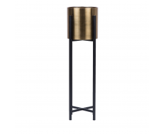 Portavaso oro/nero 90 cm FLORINA
