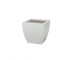 Vaso da fiori quadrato bianco 39x39x38cm ORICOS