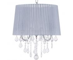 Lampadario in cristallo grigio chiaro EVANS