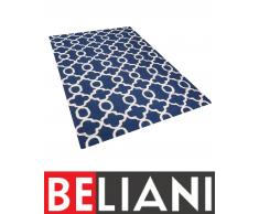 Tappeto rettangolare blu - Tappeto moderno di design - 160x230cm - ZILE
