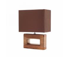Lampada da tavolo moderna di colore marrone - ONYX