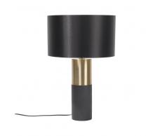 Lampada da tavolo in metallo color nero DARLING