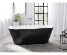 Vasca da bagno freestanding bianca-nera CABRITOS