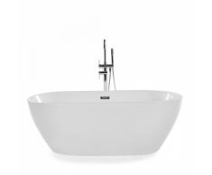 Vasca da bagno freestanding ovale in acrilico bianco - NEVIS