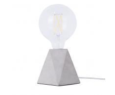 Lampada da tavolo in cemento grigio chiaro 12 cm SAJA