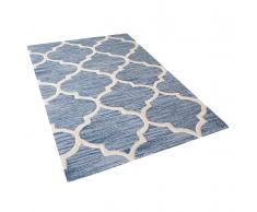 Tappeto rettangolare azzurro - Tappeto moderno di design - 80x150cm - YALOVA