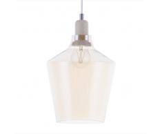 Lampadario in vetro ambrato SANTON